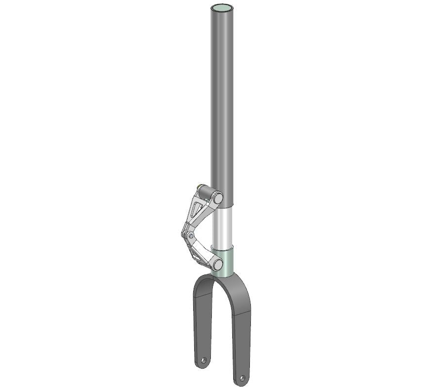 Ø 1/2" FORK ROBOSTRUT 4" WHEEL MAX